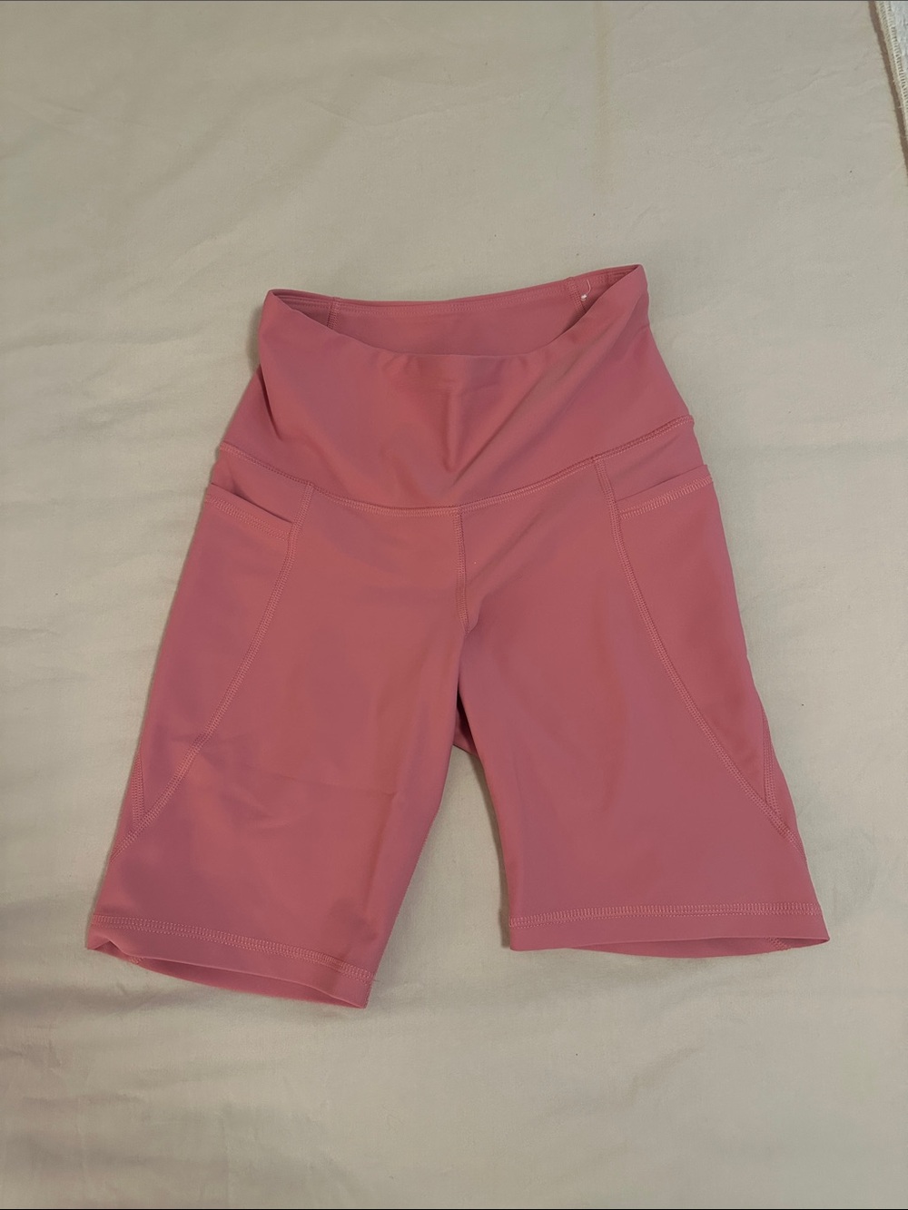 Old Navy Rose Pink High-Rise Bike Shorts